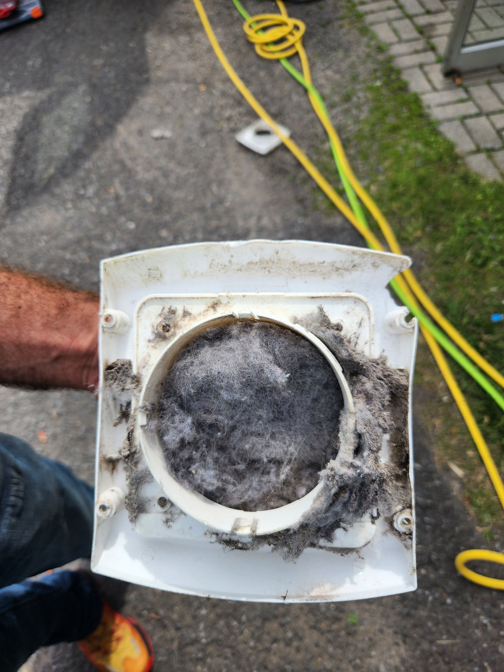 Nettoyage conduit sécheuse bouché